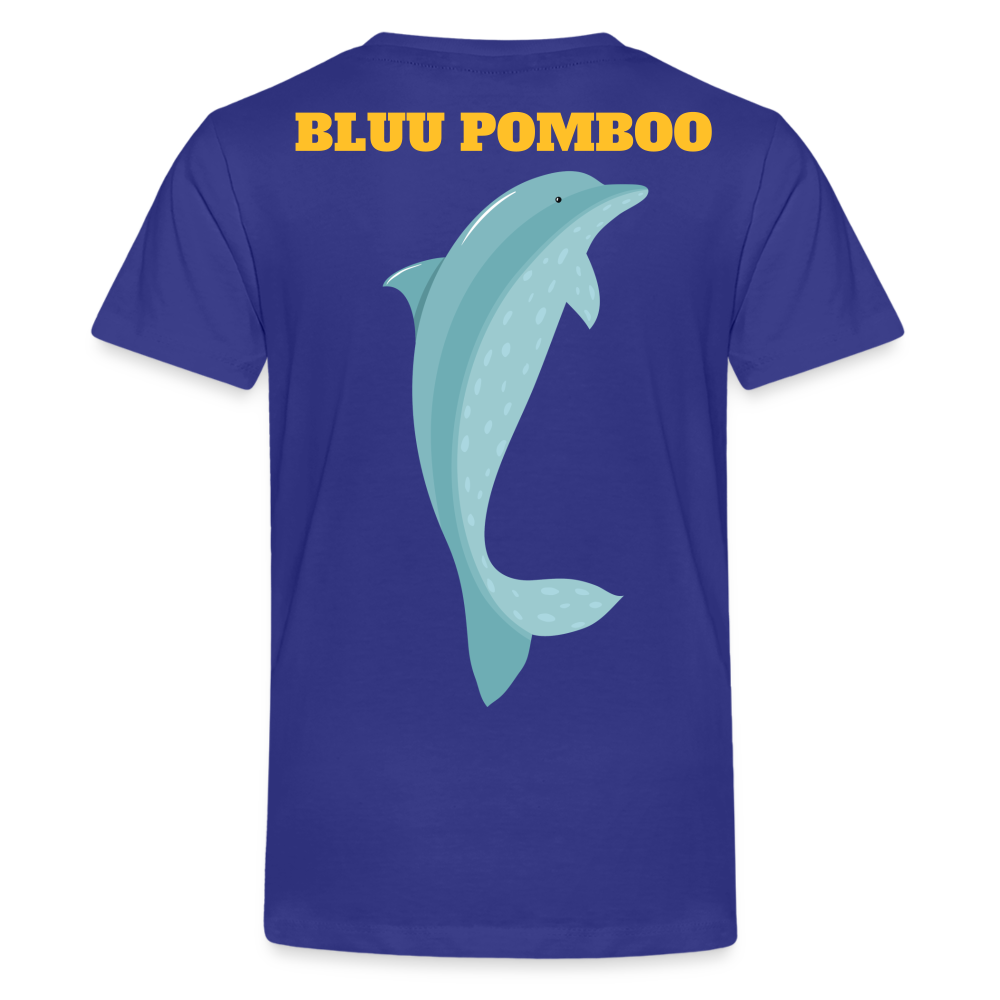 BLUU POMBOO Teenager Premium T-Shirt - Königsblau