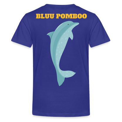 BLUU POMBOO Teenager Premium T-Shirt - Königsblau