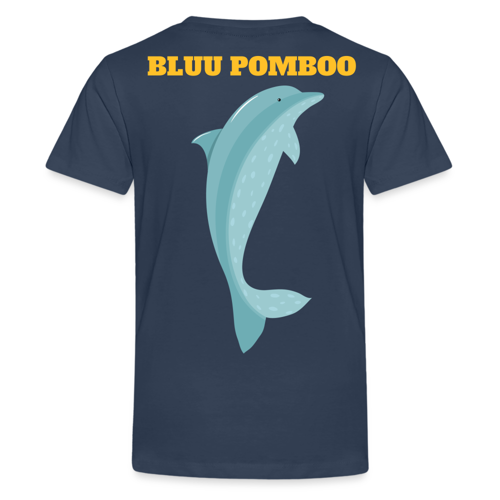 BLUU POMBOO Teenager Premium T-Shirt - Navy