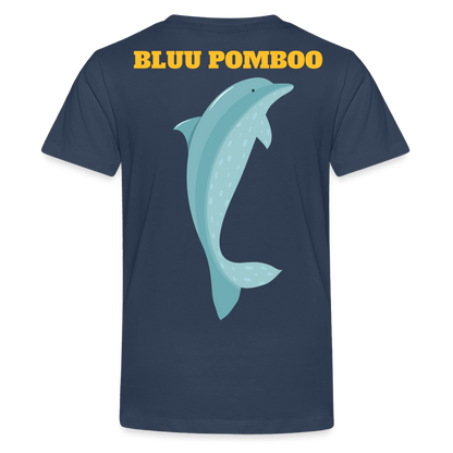 BLUU POMBOO Teenager Premium T-Shirt - Navy