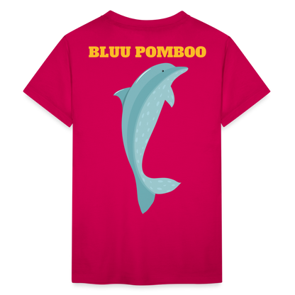 BLUU POMBOO Teenager Premium T-Shirt - dunkles Pink