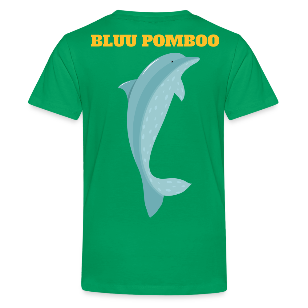 BLUU POMBOO Teenager Premium T-Shirt - Kelly Green