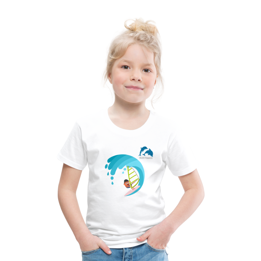 BLUU POMBOO Kinder Premium T-Shirt - weiß