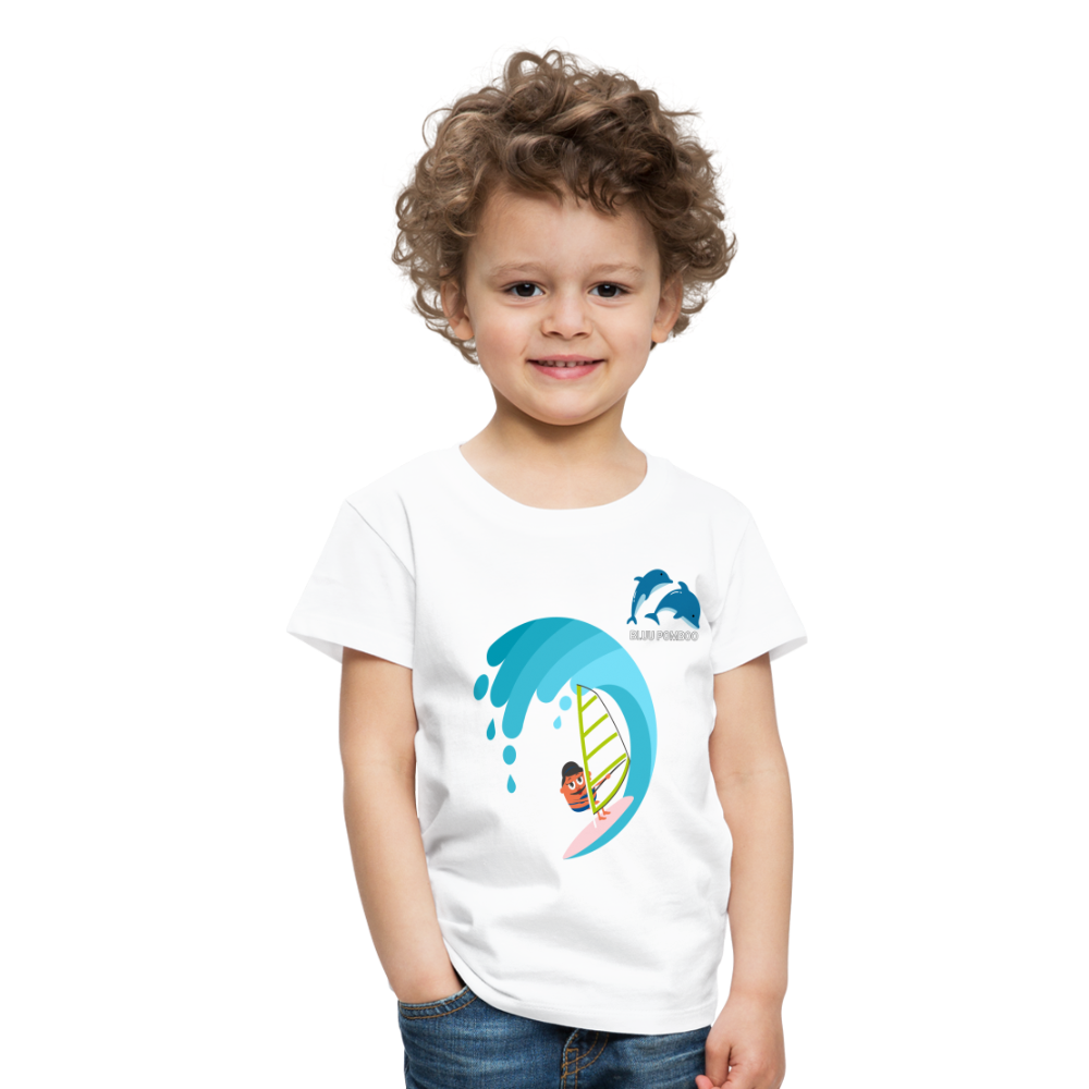 BLUU POMBOO Kinder Premium T-Shirt - weiß