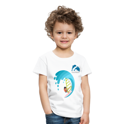 BLUU POMBOO Kinder Premium T-Shirt - weiß