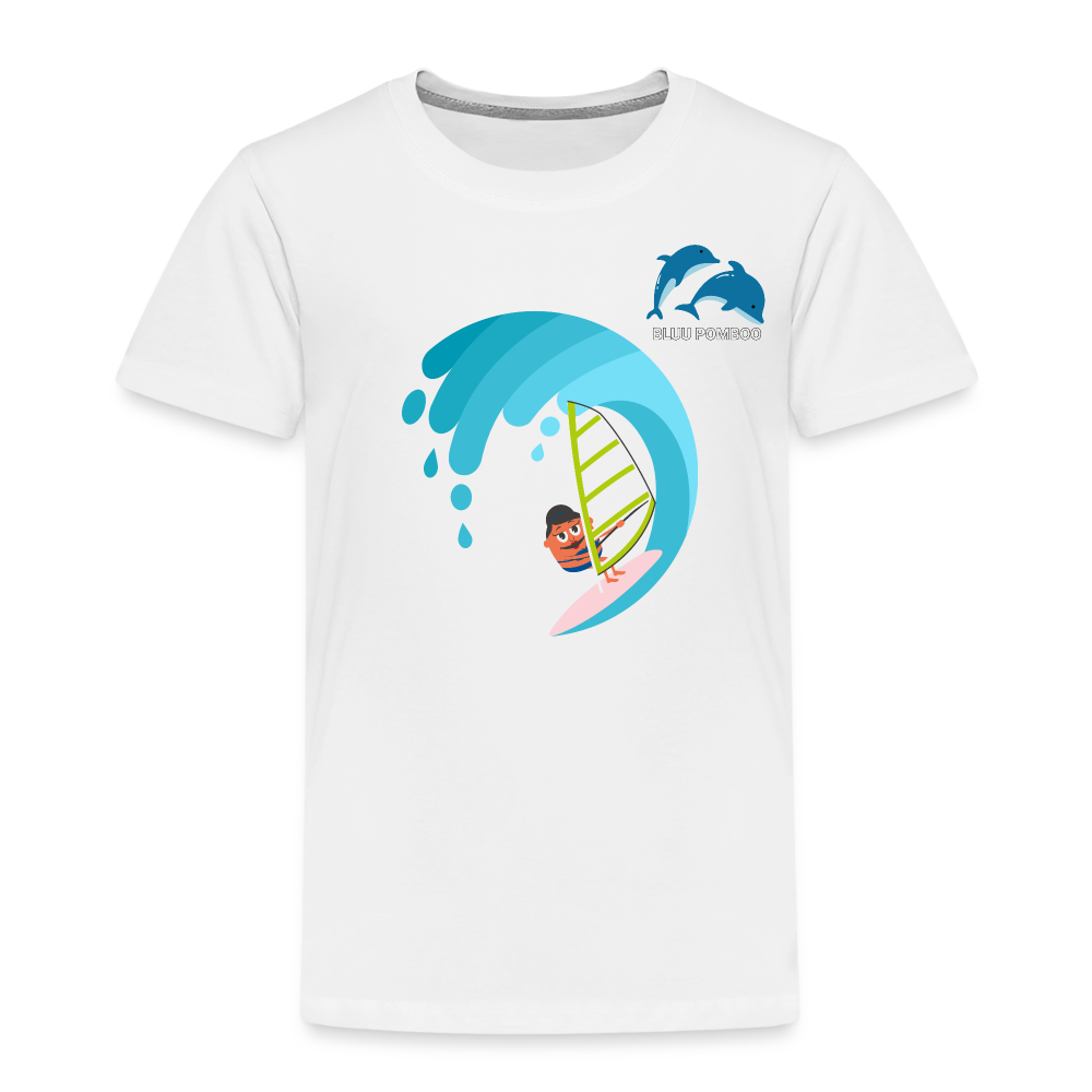 BLUU POMBOO Kinder Premium T-Shirt - weiß