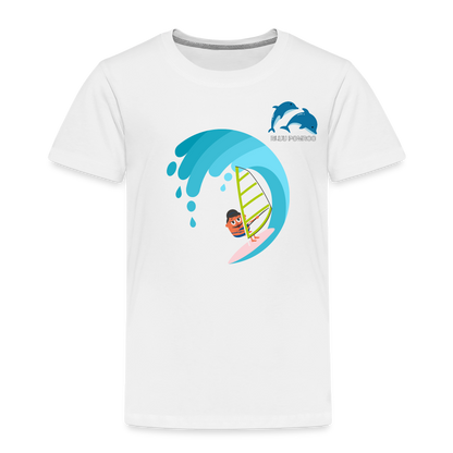 BLUU POMBOO Kinder Premium T-Shirt - weiß