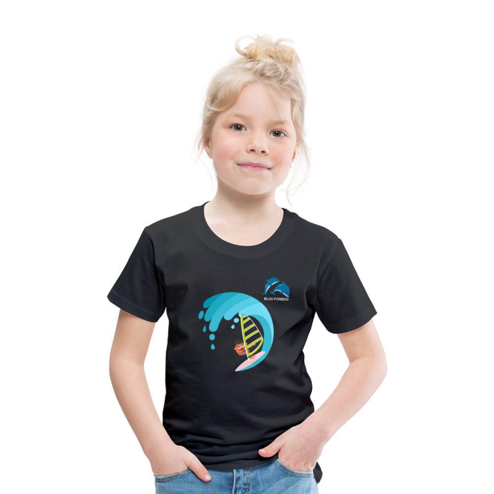 BLUU POMBOO Kinder Premium T-Shirt - Schwarz