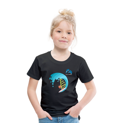 BLUU POMBOO Kinder Premium T-Shirt - Schwarz