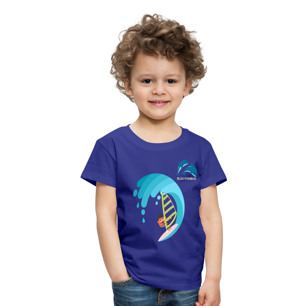 BLUU POMBOO Kinder Premium T-Shirt - Königsblau