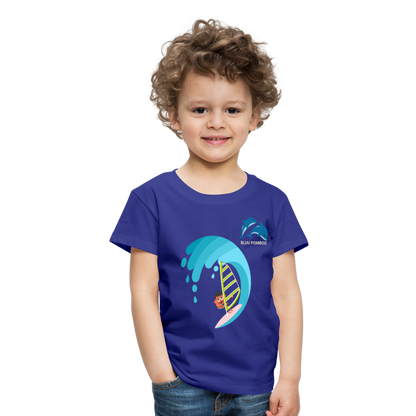 BLUU POMBOO Kinder Premium T-Shirt - Königsblau