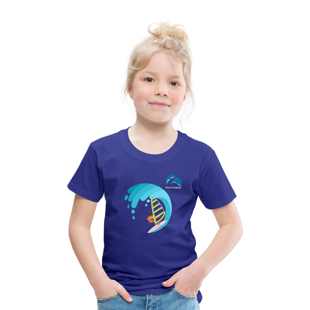 BLUU POMBOO Kinder Premium T-Shirt - Königsblau