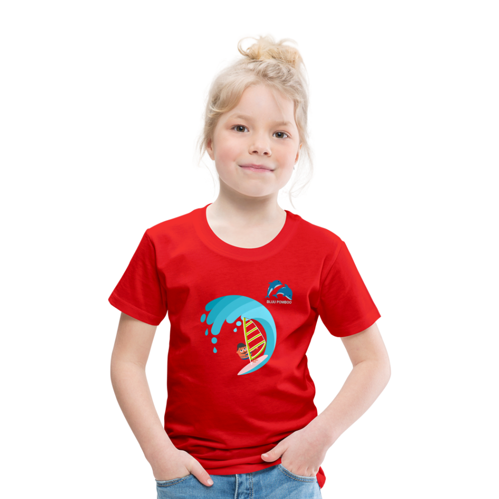 BLUU POMBOO Kinder Premium T-Shirt - Rot