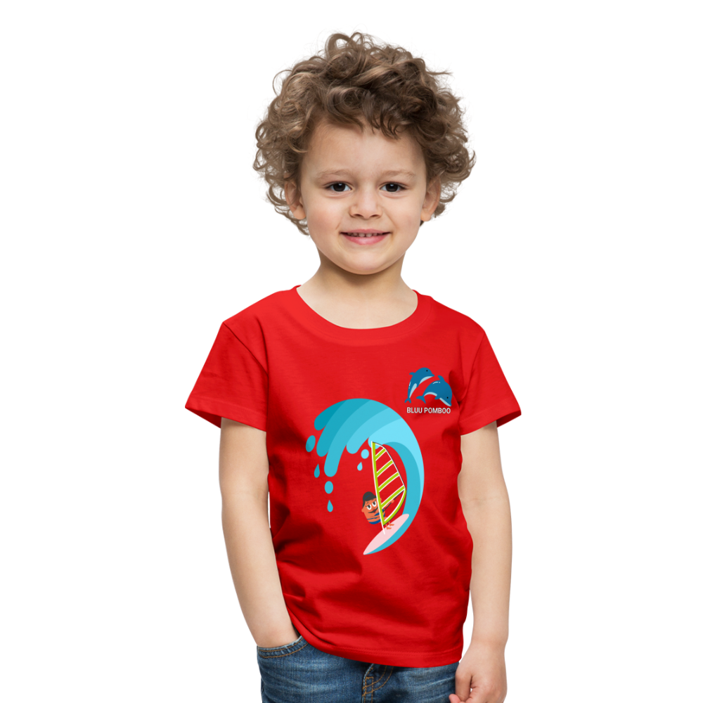 BLUU POMBOO Kinder Premium T-Shirt - Rot