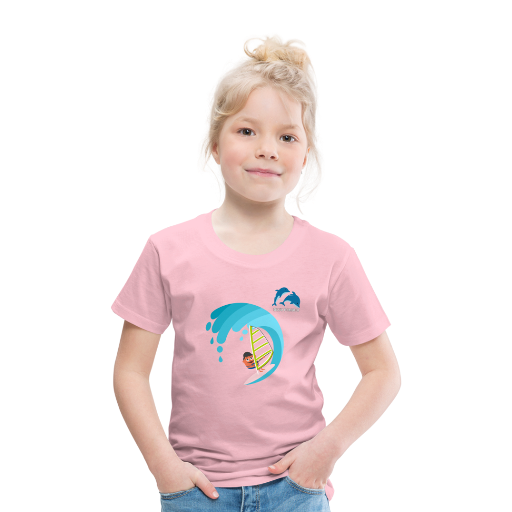 BLUU POMBOO Kinder Premium T-Shirt - Hellrosa