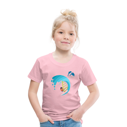 BLUU POMBOO Kinder Premium T-Shirt - Hellrosa