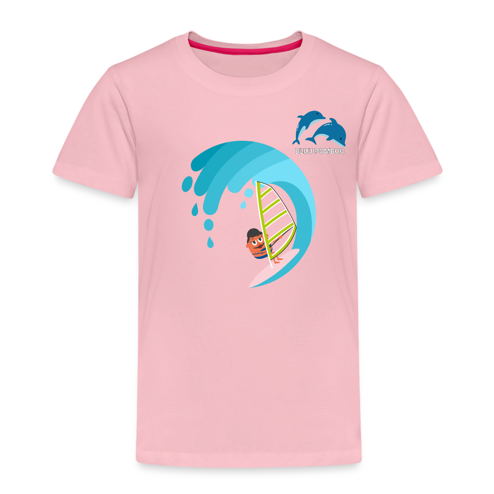 BLUU POMBOO Kinder Premium T-Shirt - Hellrosa