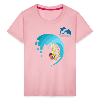 BLUU POMBOO Kinder Premium T-Shirt - Hellrosa