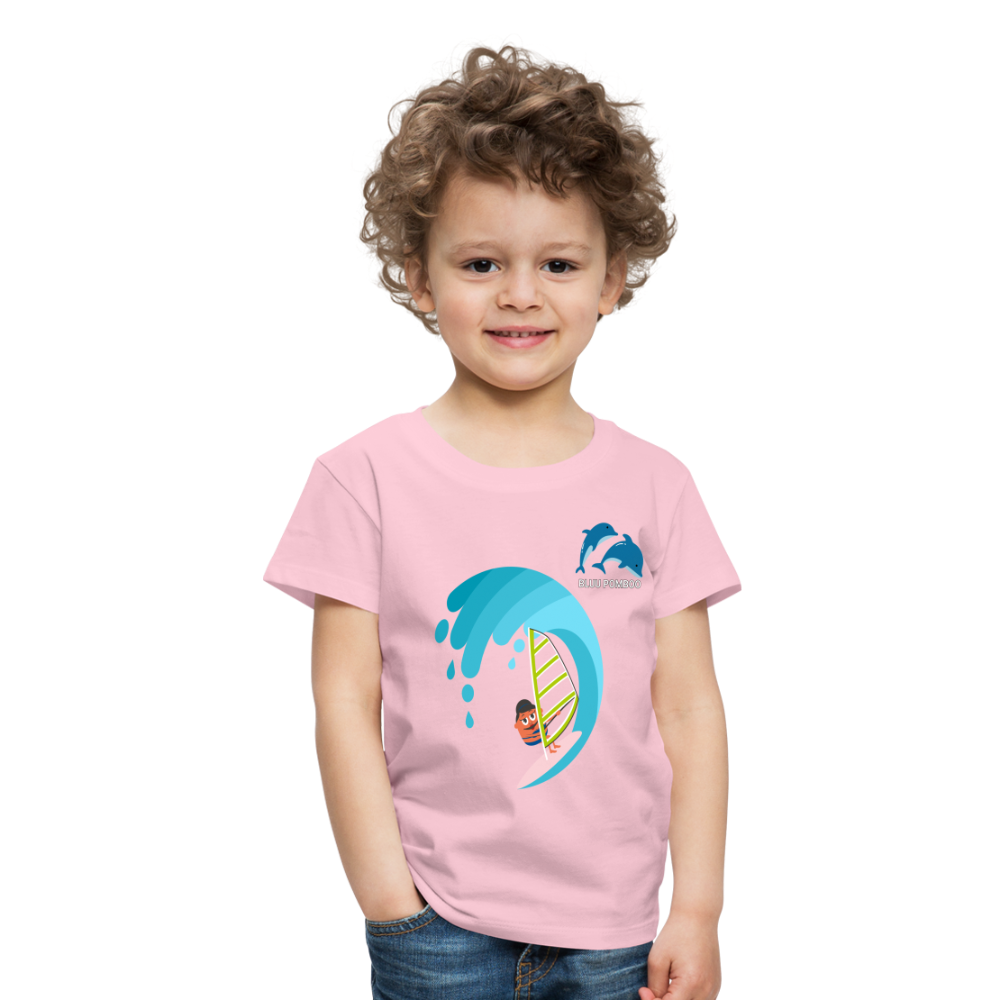 BLUU POMBOO Kinder Premium T-Shirt - Hellrosa