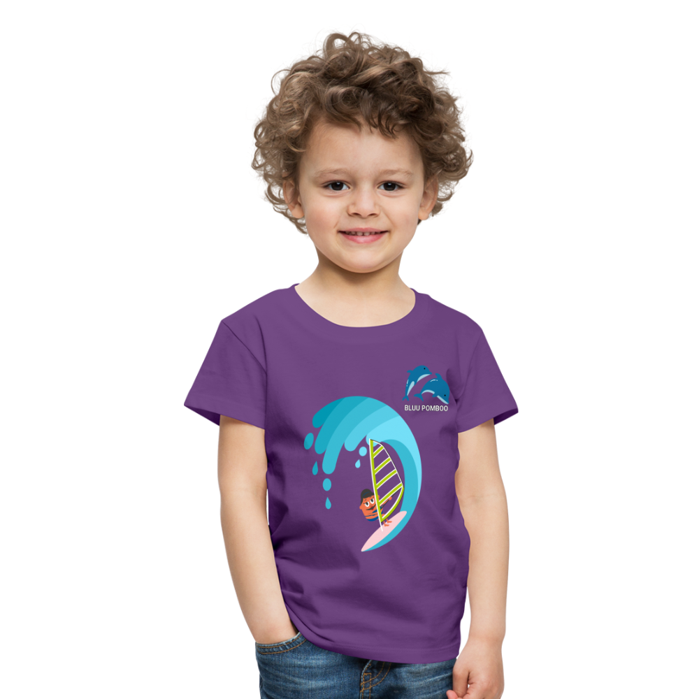 BLUU POMBOO Kinder Premium T-Shirt - Lila