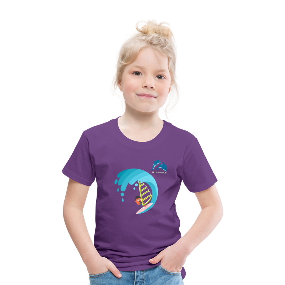 BLUU POMBOO Kinder Premium T-Shirt - Lila