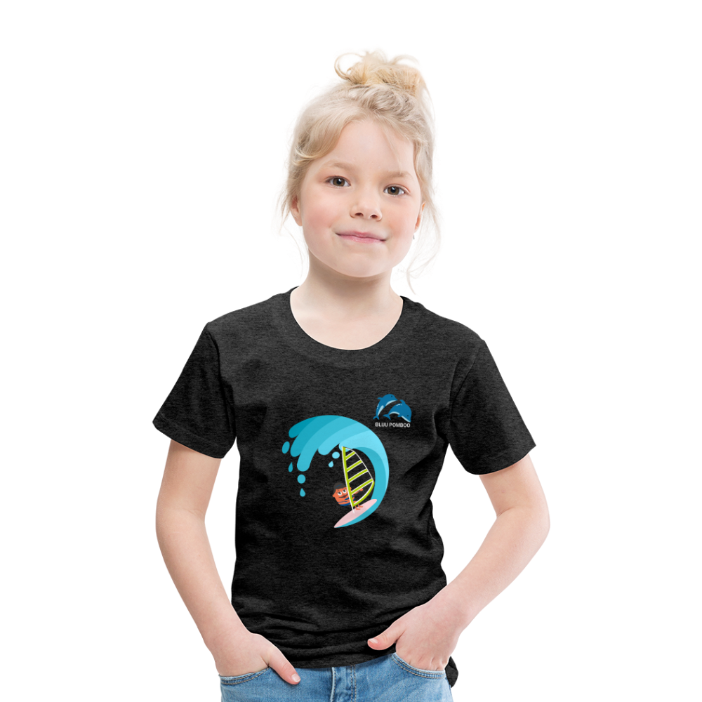 BLUU POMBOO Kinder Premium T-Shirt - Anthrazit