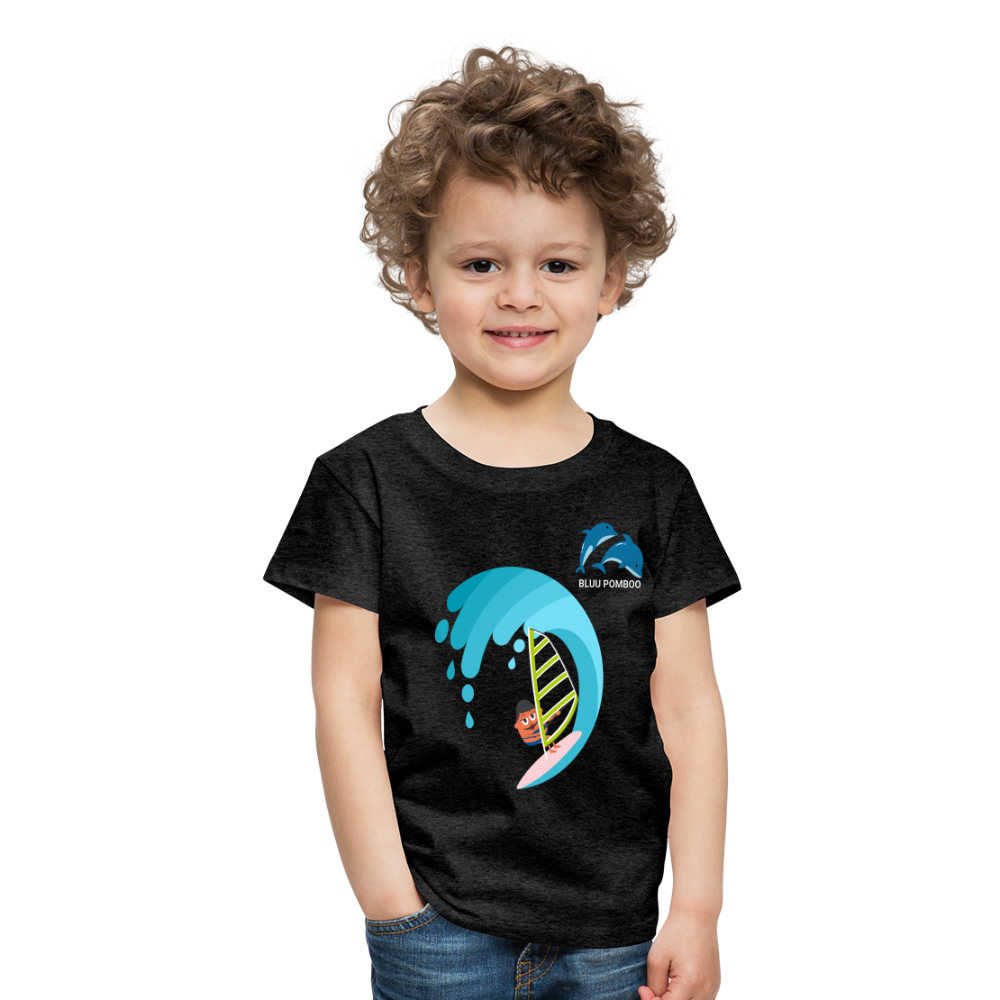 BLUU POMBOO Kinder Premium T-Shirt - Anthrazit