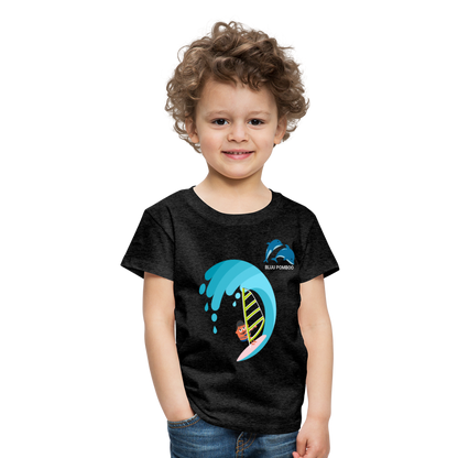 BLUU POMBOO Kinder Premium T-Shirt - Anthrazit