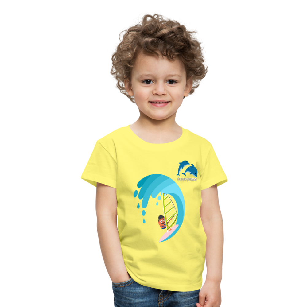 BLUU POMBOO Kinder Premium T-Shirt - Gelb