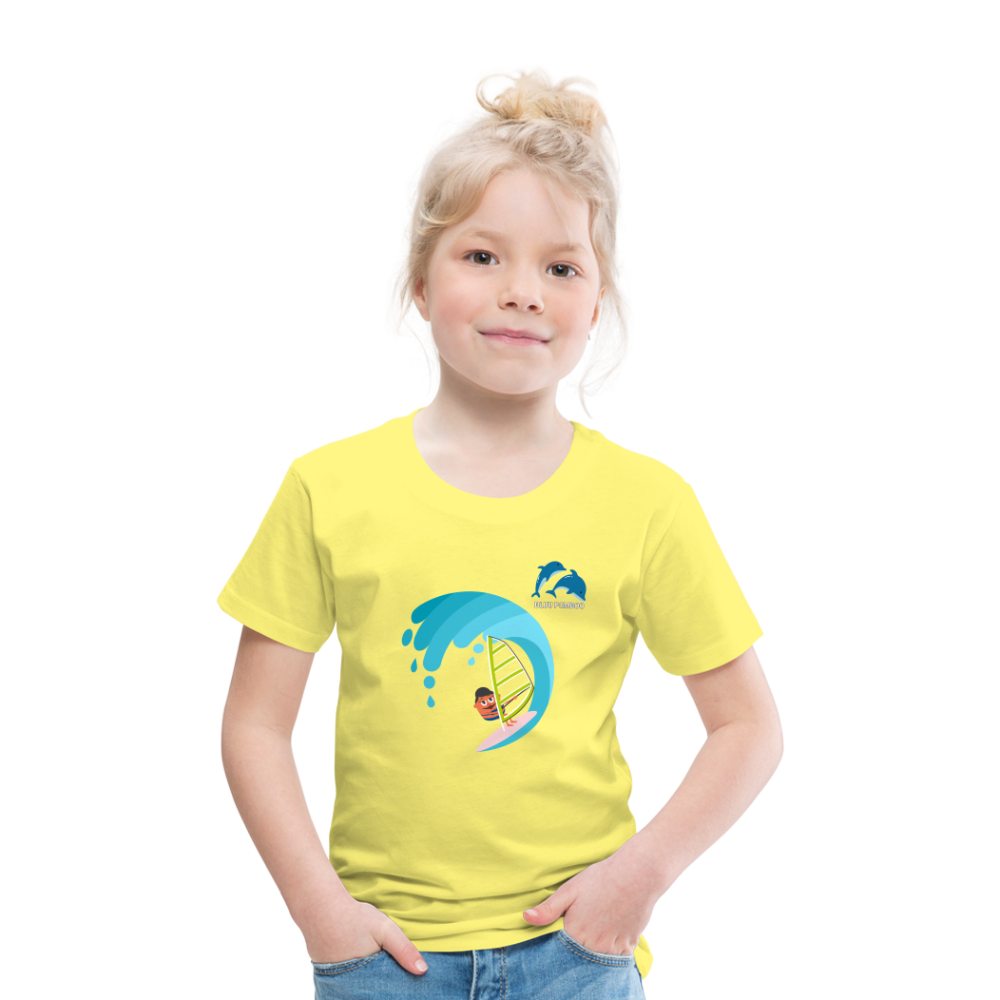 BLUU POMBOO Kinder Premium T-Shirt - Gelb