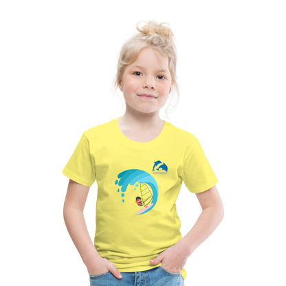 BLUU POMBOO Kinder Premium T-Shirt - Gelb