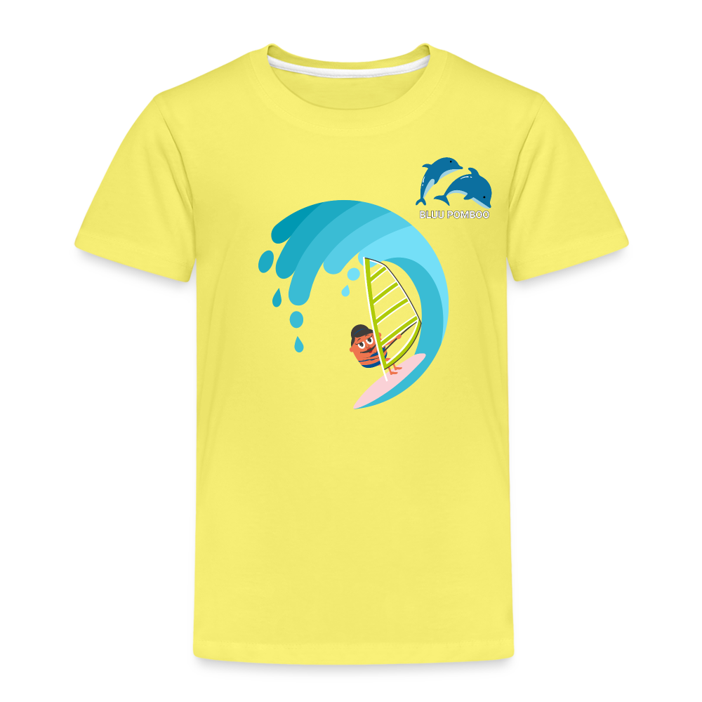 BLUU POMBOO Kinder Premium T-Shirt - Gelb