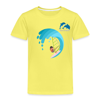 BLUU POMBOO Kinder Premium T-Shirt - Gelb