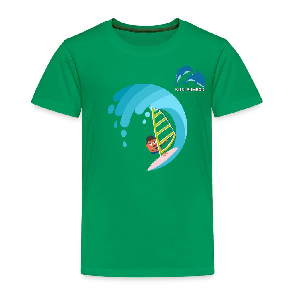 BLUU POMBOO Kinder Premium T-Shirt - Kelly Green