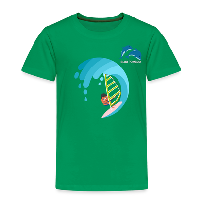 BLUU POMBOO Kinder Premium T-Shirt - Kelly Green