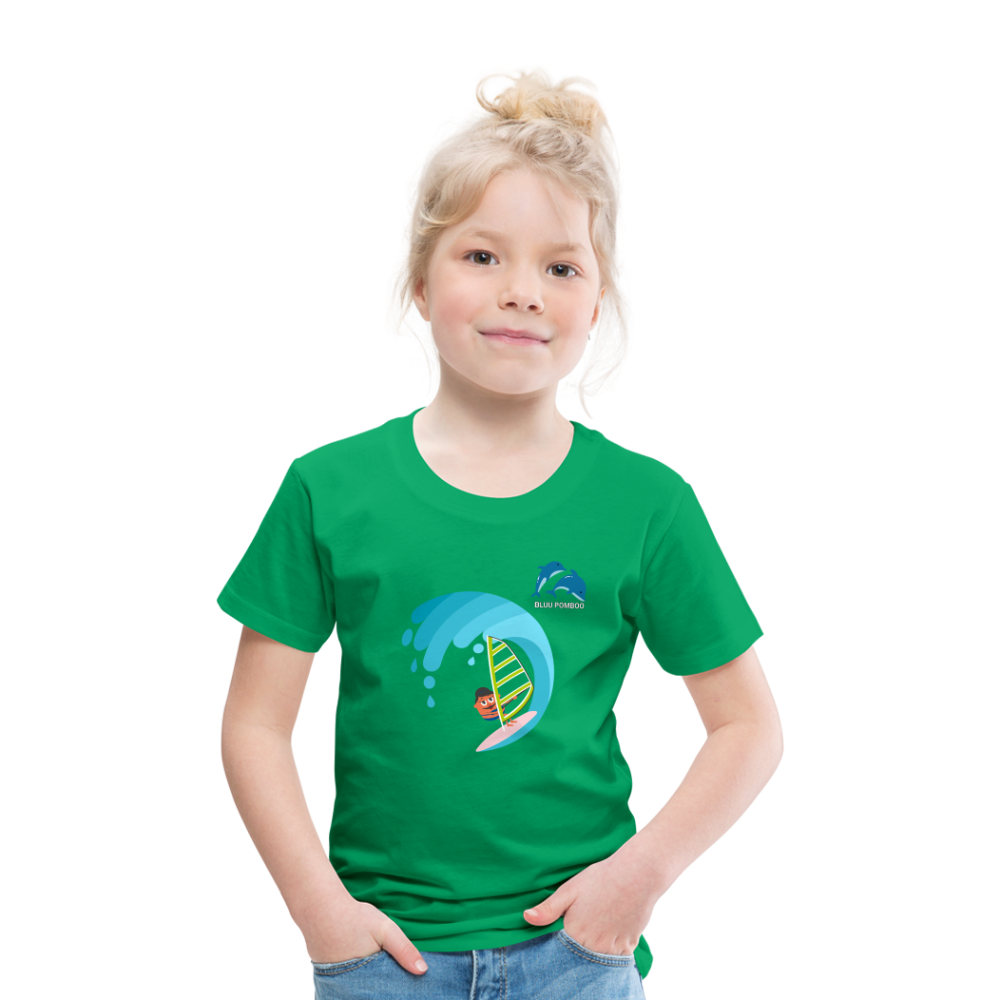 BLUU POMBOO Kinder Premium T-Shirt - Kelly Green