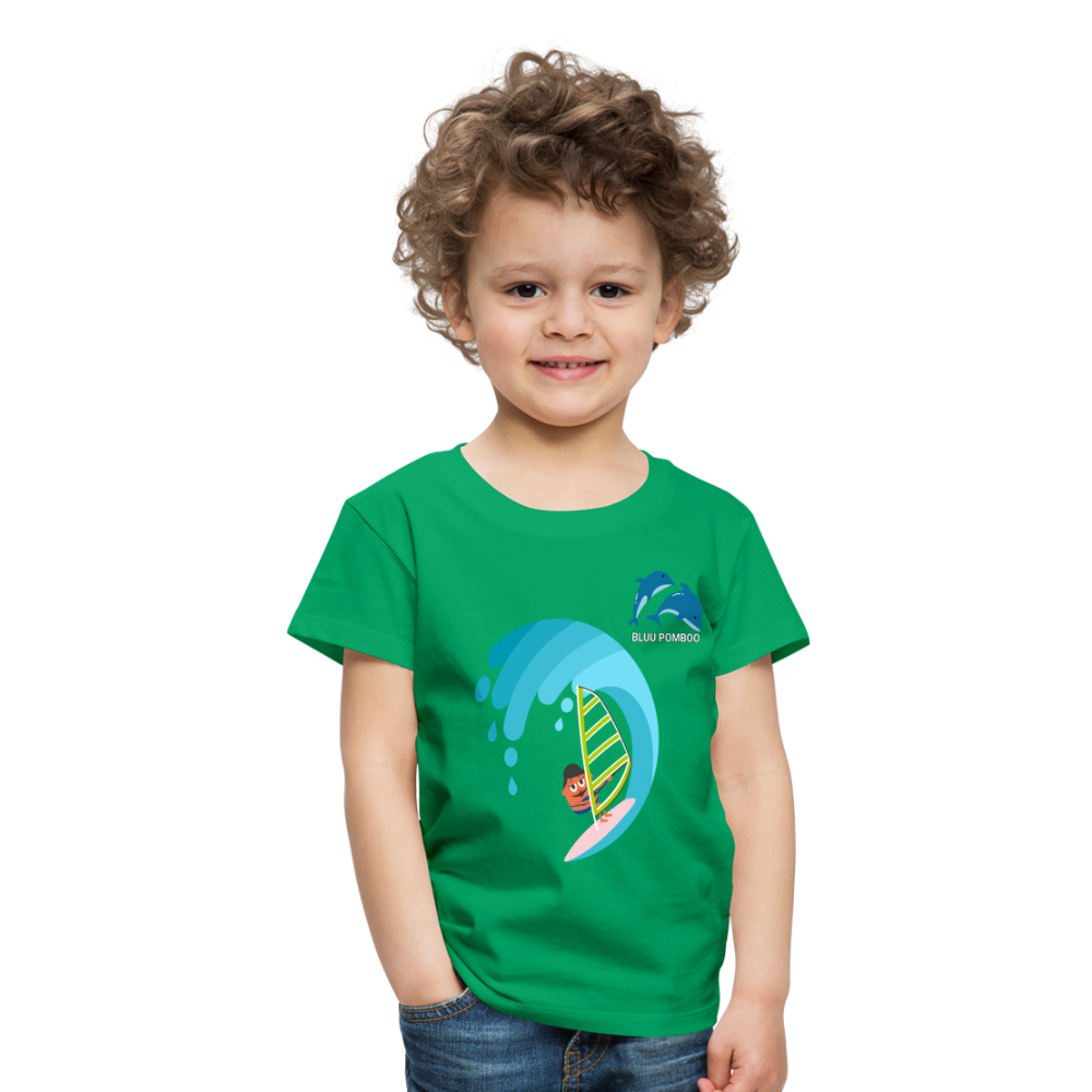 BLUU POMBOO Kinder Premium T-Shirt - Kelly Green