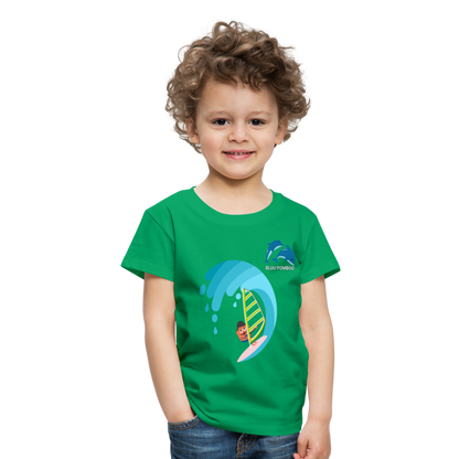 BLUU POMBOO Kinder Premium T-Shirt - Kelly Green