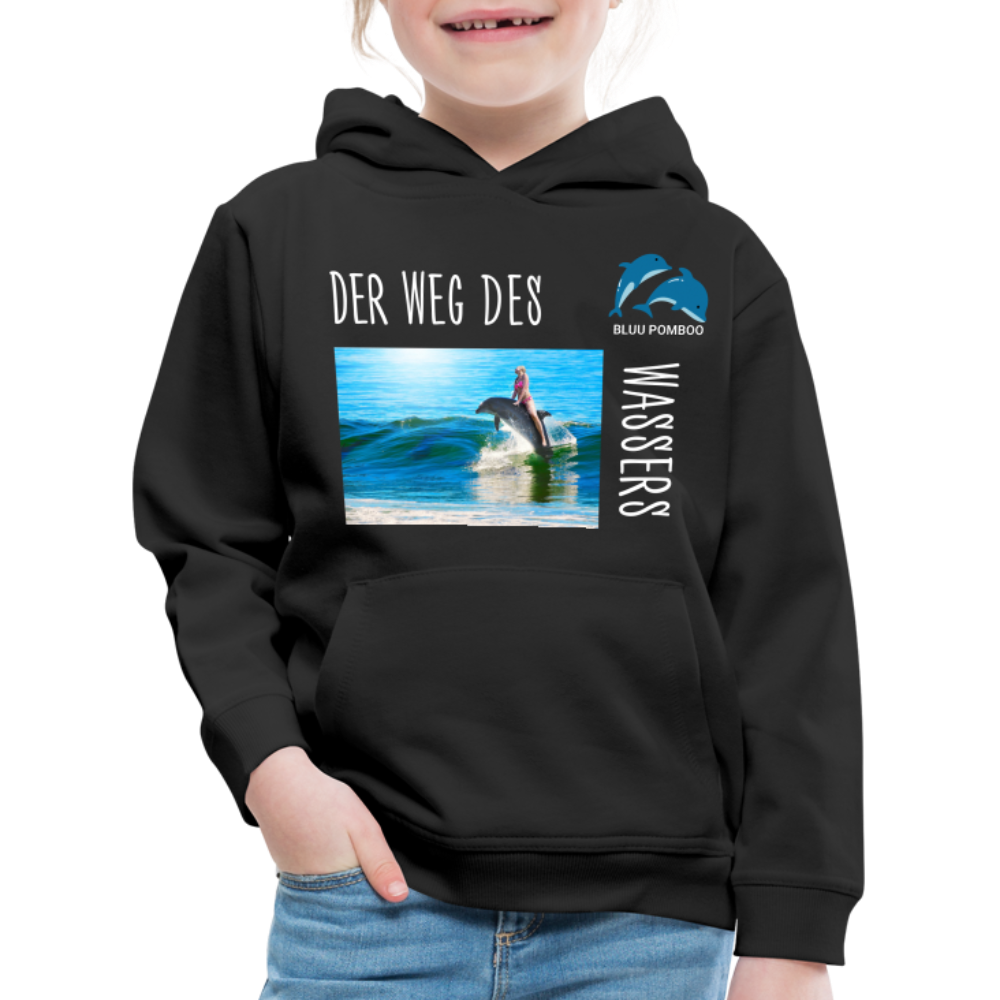 BLUU POMBOO Kinder Premium Hoodie - Schwarz