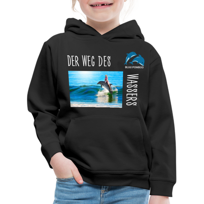 BLUU POMBOO Kinder Premium Hoodie - Schwarz