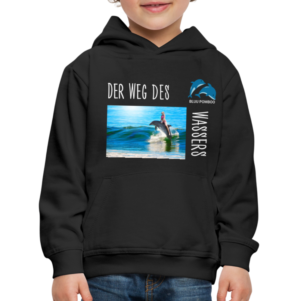 BLUU POMBOO Kinder Premium Hoodie - Schwarz