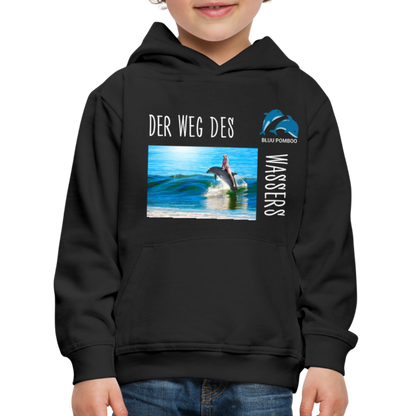 BLUU POMBOO Kinder Premium Hoodie - Schwarz