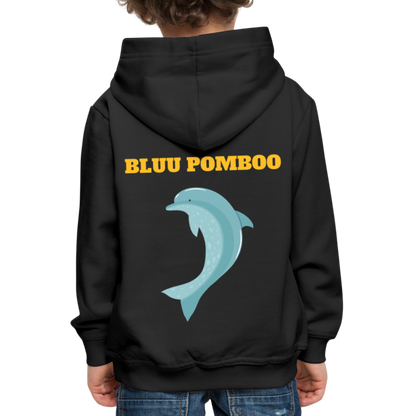 BLUU POMBOO Kinder Premium Hoodie - Schwarz