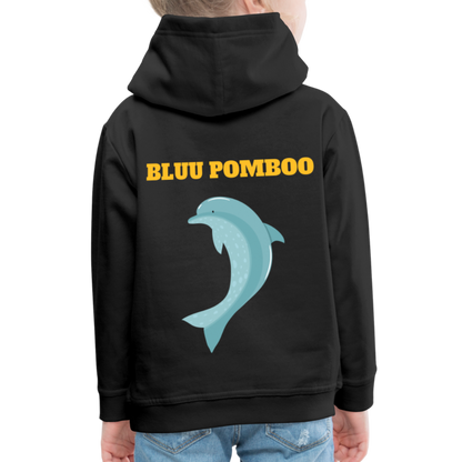 BLUU POMBOO Kinder Premium Hoodie - Schwarz