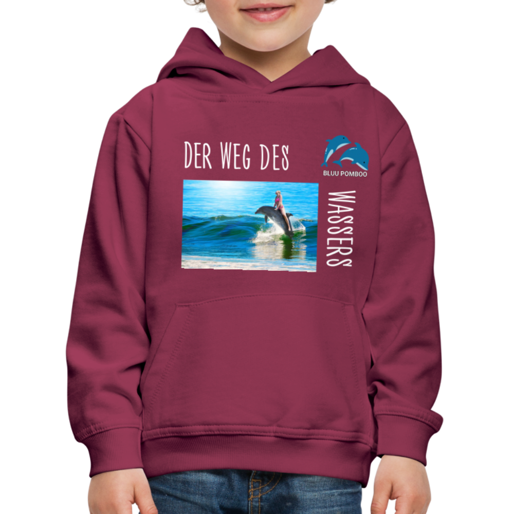 BLUU POMBOO Kinder Premium Hoodie - Bordeaux