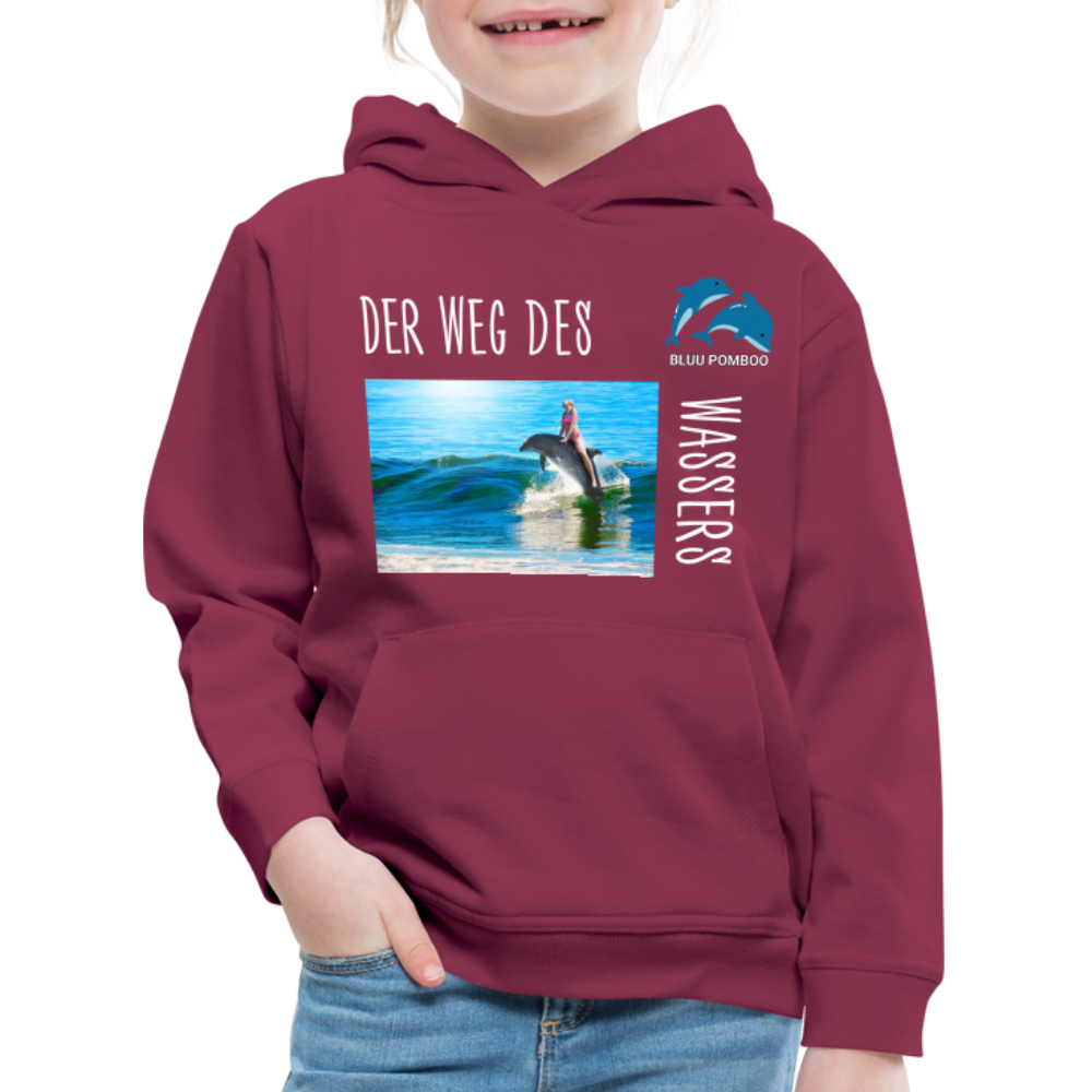 BLUU POMBOO Kinder Premium Hoodie - Bordeaux