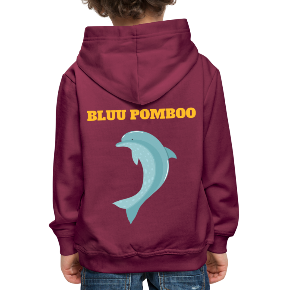 BLUU POMBOO Kinder Premium Hoodie - Bordeaux