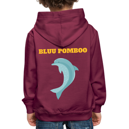 BLUU POMBOO Kinder Premium Hoodie - Bordeaux