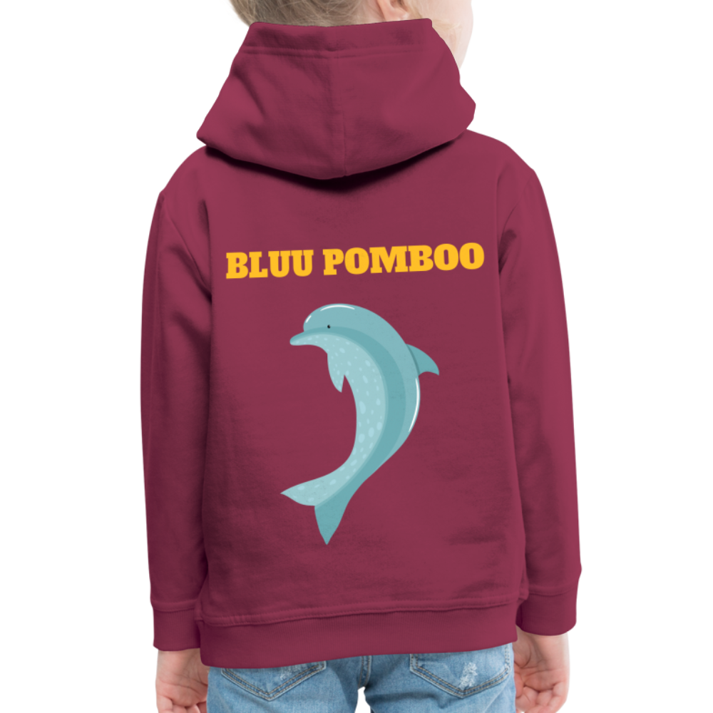 BLUU POMBOO Kinder Premium Hoodie - Bordeaux