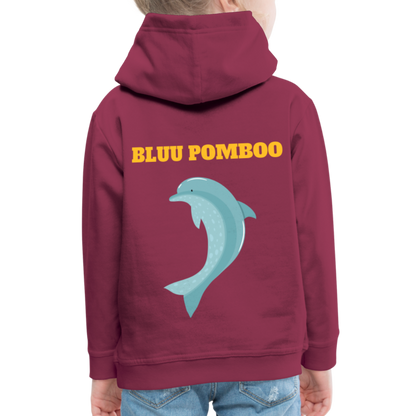 BLUU POMBOO Kinder Premium Hoodie - Bordeaux